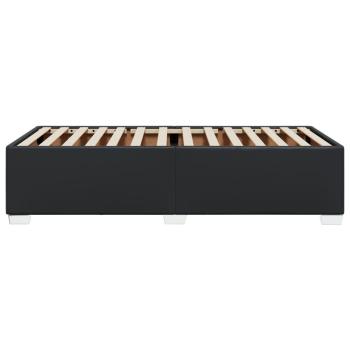 Bettgestell Schwarz 90x190 cm Kunstleder