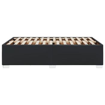 Bettgestell Schwarz 120x190 cm Kunstleder