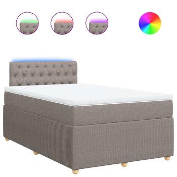 Boxspringbett mit Matratze Taupe 120x190 cm Stoff