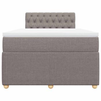 Boxspringbett mit Matratze Taupe 120x190 cm Stoff