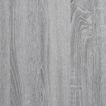 ARDEBO.de - Bettgestell Grau Sonoma 135x190 cm Holzwerkstoff