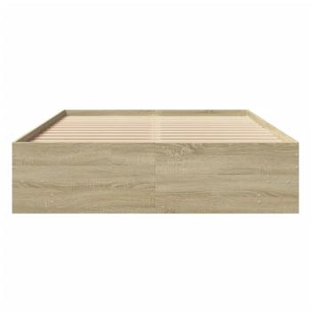 Bettgestell ohne Matratze Sonoma-Eiche 120x190 cm Holzwerkstoff