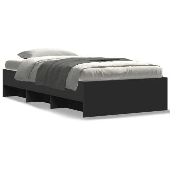 Bettgestell Schwarz 75x190 cm Holzwerkstoff