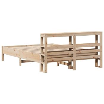Massivholzbett ohne Matratze 150x200 cm Kiefernholz
