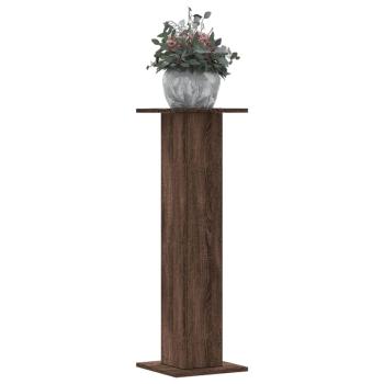 ARDEBO.de - Pflanzenständer 2 Stk. Eichen-Optik 30x30x95 cm Holzwerkstoff