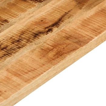 ARDEBO.de - Tischplatte 120x30x3,8 cm Rechteckig Raues Massivholz Mango