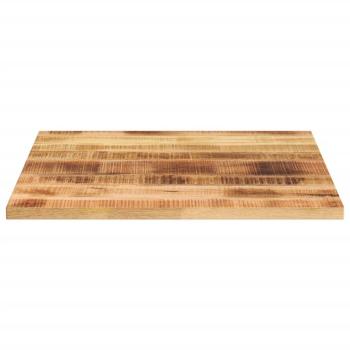 ARDEBO.de - Tischplatte 90x90x2,5 cm Quadratisch Raues Massivholz Mango