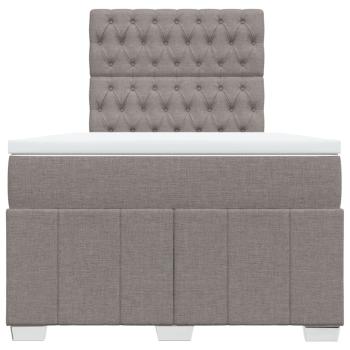 Boxspringbett mit Matratze Taupe 120x190 cm Stoff