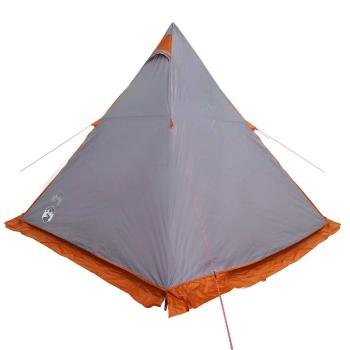 Tipi-Familienzelt 6 Personen Grau Wasserdicht