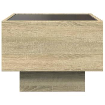 Nachttisch mit Infinity-LED Sonoma-Eiche 40x40x30 cm