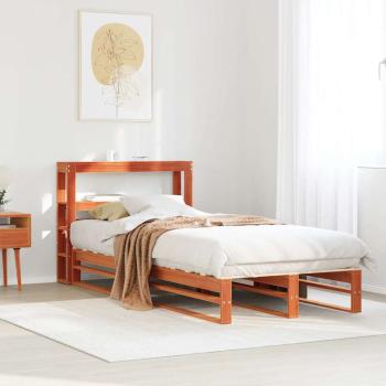 ARDEBO.de - Massivholzbett ohne Matratze Wachsbraun 75x190 cm Kiefernholz