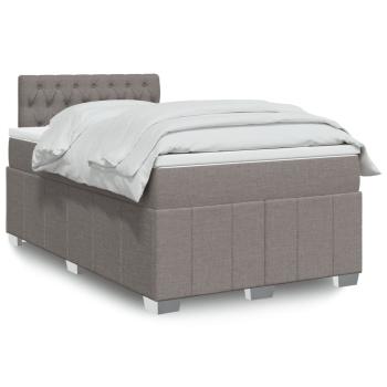 ARDEBO.de - Boxspringbett mit Matratze Taupe 120x200 cm Stoff