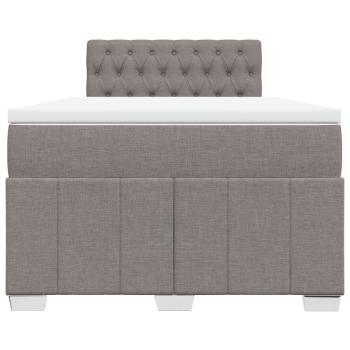 Boxspringbett mit Matratze Taupe 120x200 cm Stoff