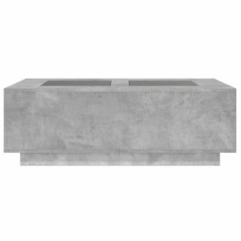Couchtisch mit Infinity-LED Betongrau 116x69x40 cm