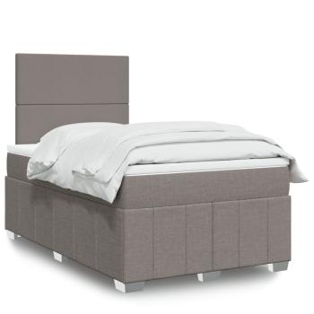 ARDEBO.de - Boxspringbett mit Matratze Taupe 120x190 cm Stoff
