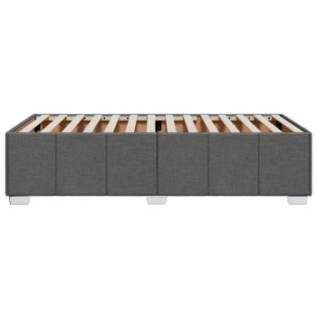 Bettgestell ohne Matratze Dunkelgrau 100x200 cm Stoff