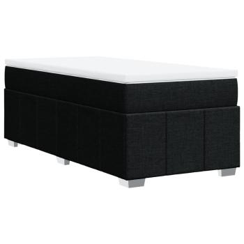 Boxspringbett mit Matratze Schwarz 90x190 cm Stoff