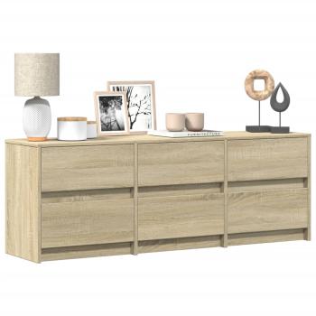 ARDEBO.de - TV-Schrank mit LED-Beleuchtung Sonoma-Eiche 140x34x50 cm