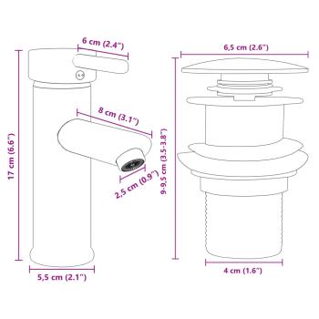 2-tlg. Badmöbel-Set Keramik und Holzwerkstoff