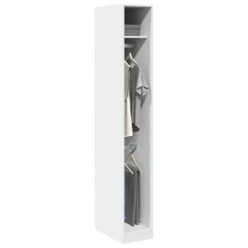 ARDEBO.de - Kleiderschrank Weiß 30x50x200 cm Holzwerkstoff