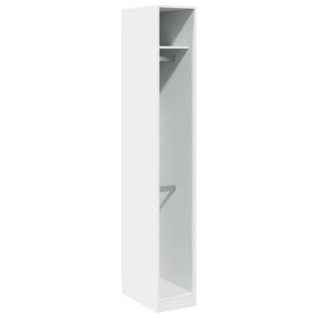 Kleiderschrank Weiß 30x50x200 cm Holzwerkstoff