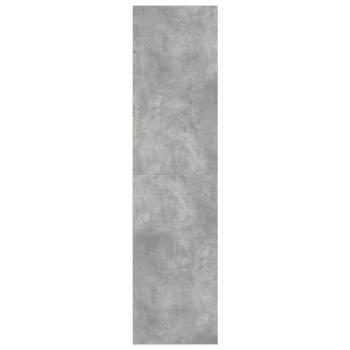 Kleiderschrank Betongrau 80x50x200 cm Holzwerkstoff
