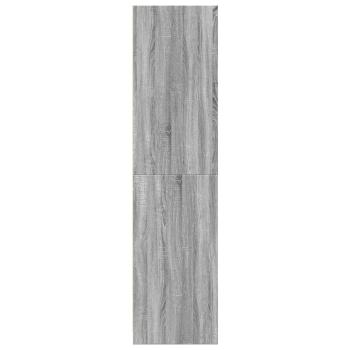 ARDEBO.de - Kleiderschrank Grau Sonoma 50x50x200 cm Holzwerkstoff