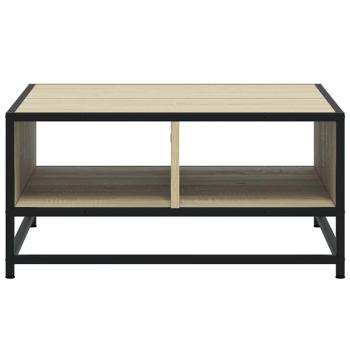 Couchtisch Sonoma-Eiche 60,5x60,5x30cm Holzwerkstoff und Metall