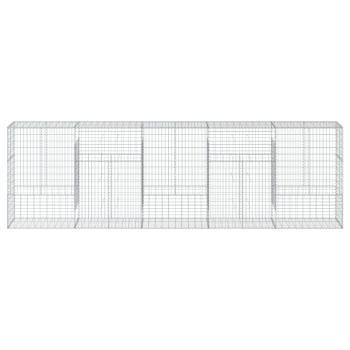 Gabione mit Deckel 500x50x150 cm Verzinktes Eisen