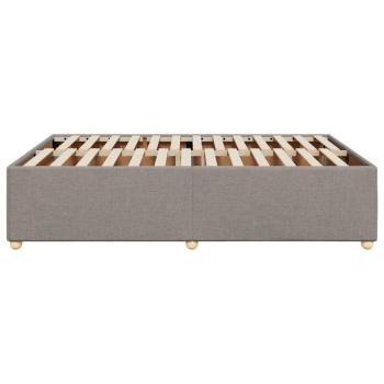 Bettgestell ohne Matratze Taupe 140x200 cm Stoff