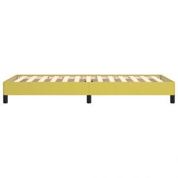 Bettgestell ohne Matratze Grün 100x200 cm Stoff