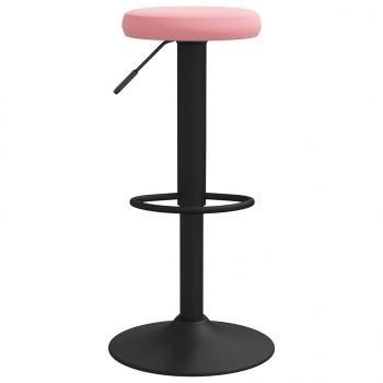 Barhocker 2 Stk. Rosa Samt