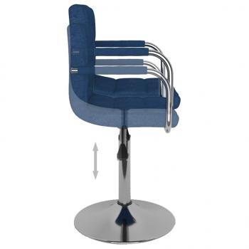 Barhocker Blau Stoff