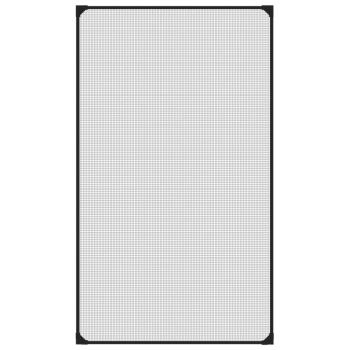Magnet-Insektenschutz für Fenster Anthrazit 80x140 cm