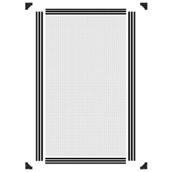 Magnet-Insektenschutz für Fenster Anthrazit 80x140 cm
