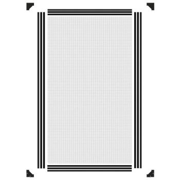 Magnet-Insektenschutz für Fenster Anthrazit 80x140 cm