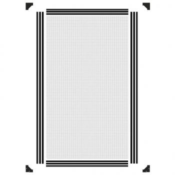 Magnet-Insektenschutz für Fenster Anthrazit 80x140 cm