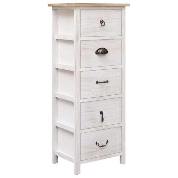 Beistellschrank 35x25x87 cm Massivholz Paulownia