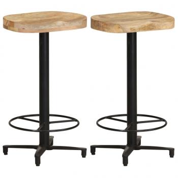 ARDEBO.de - Barhocker 2 Stk. 66 cm Mango Massivholz