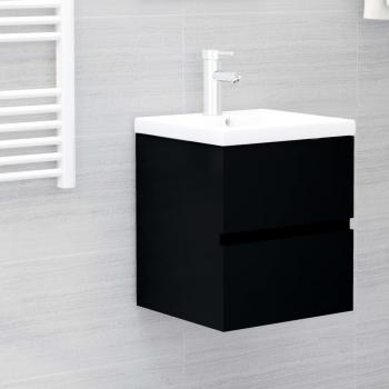 ARDEBO.de - Waschbeckenunterschrank Schwarz 41x38,5x45 cm Holzwerkstoff