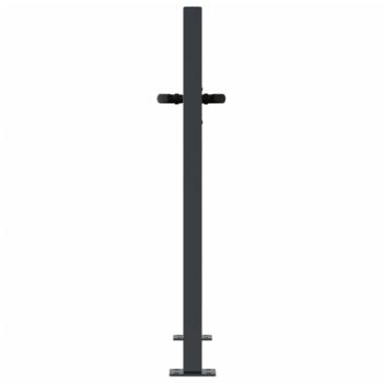 Gartentor Anthrazit 105x80 cm Stahl Bambus-Design