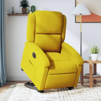 ARDEBO.de - Relaxsessel mit Aufstehhilfe Elektrisch Gelb Samt