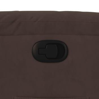 Relaxsessel mit Aufstehhilfe Braun Mikrofasergewebe