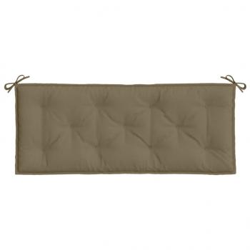 Gartenbank-Auflage Melange Taupe 120x50x7 cm Stoff