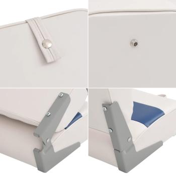 ARDEBO.de - 4-tlg. Bootssitz-Set Klappbar Hohe Rückenlehne