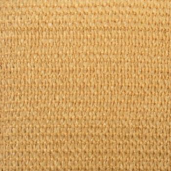 Sonnensegel 160 g/m² Rechteckig Sandfarbe 3,5x4,5 m HDPE