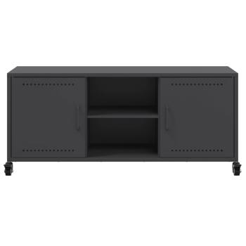 TV-Schrank Schwarz 100,5x39x43,5 cm Stahl