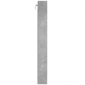 Vitrinenschrank Betongrau 100x8,5x75 cm Holzwerkstoff