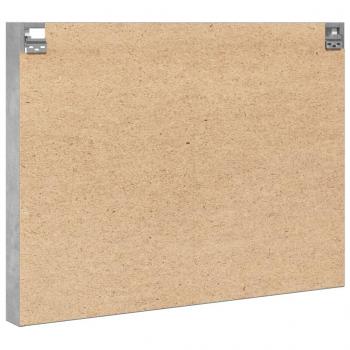 Vitrinenschrank Betongrau 100x8,5x75 cm Holzwerkstoff