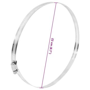 Schlauchschellen 6 Stk. 91-220 mm Edelstahl 304